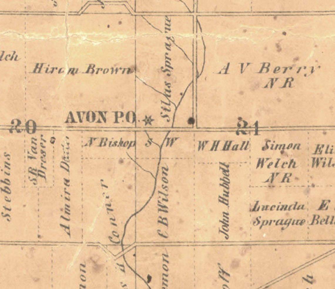 Ionia County Michigan 1861 Old Wall Map Reprint With Etsy UK