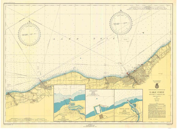 Lake Erie Depth Chart Map