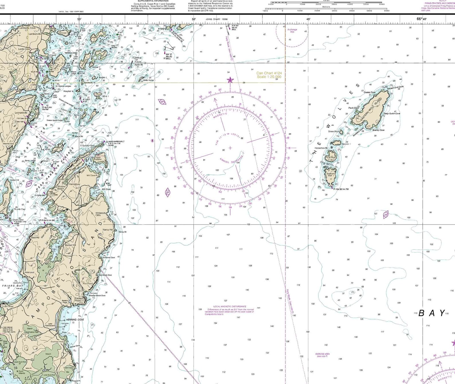 Grand Manan Channel Northern Part Lubec Eastport Pembroke Deer Etsy