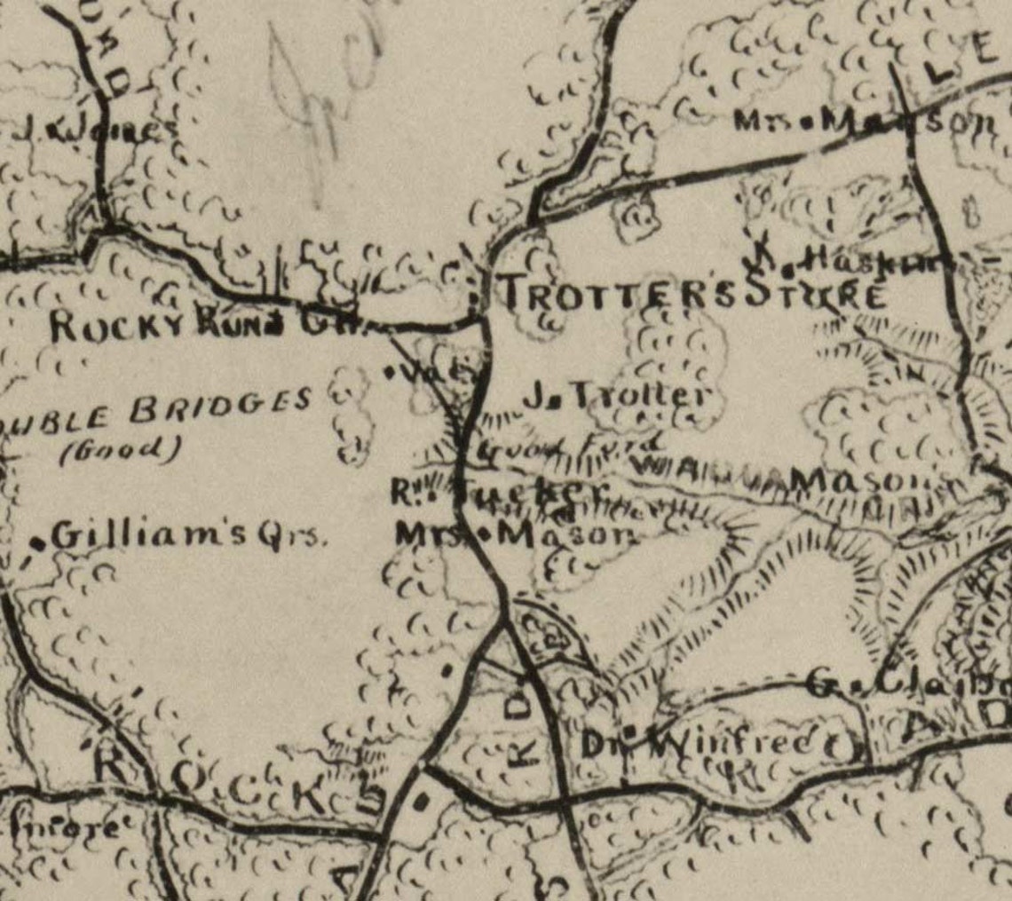 Brunswick County Virginia 1864 Old Wall Map With Homeowner Etsy