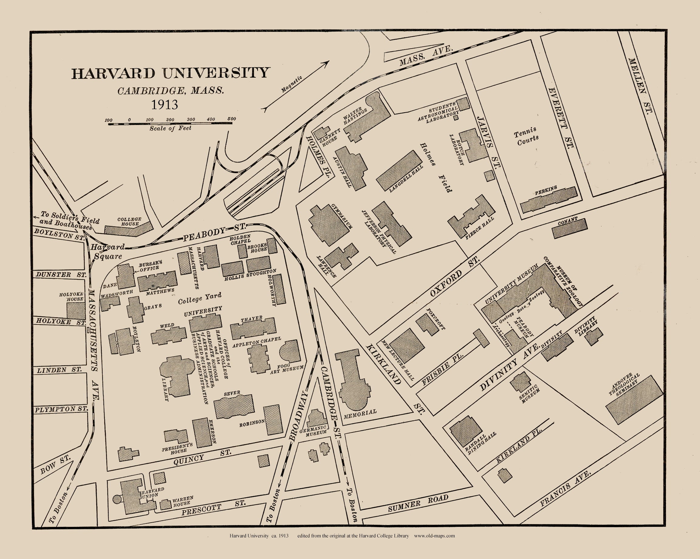 Harvard University Campus Map