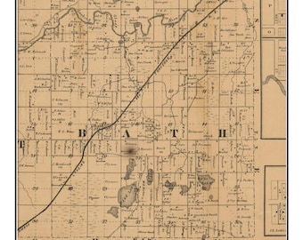 Gratiot County Plat Map Gratiot County Map | Etsy