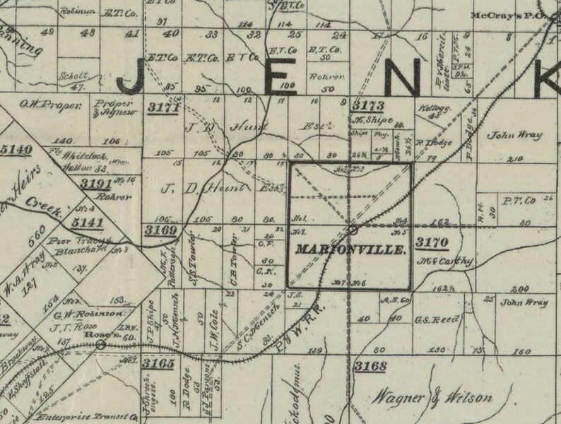 Forest County Pennsylvania 1895a Old Wall Map With Landowner Etsy