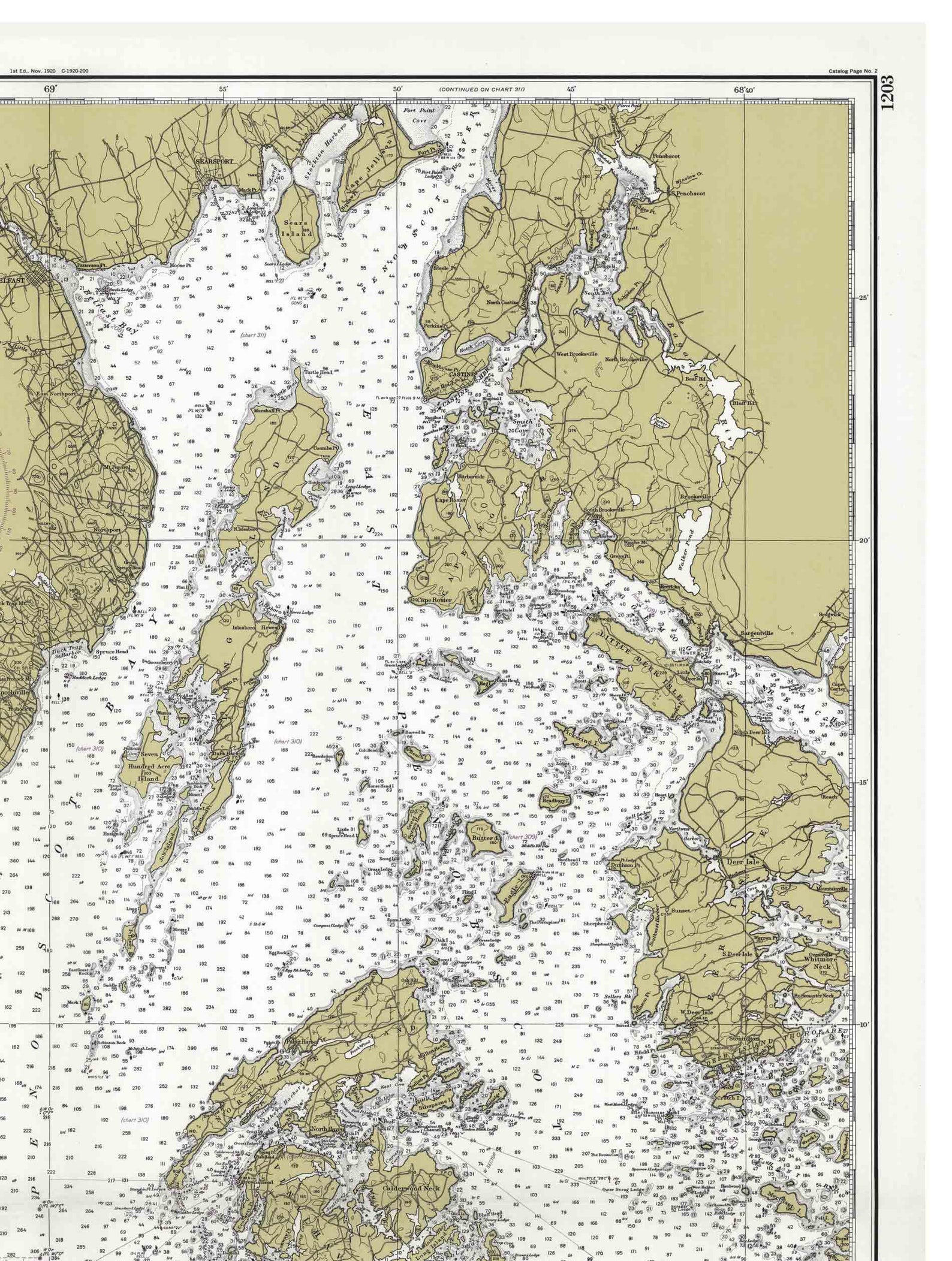 Penobscot Bay Nautical Chart