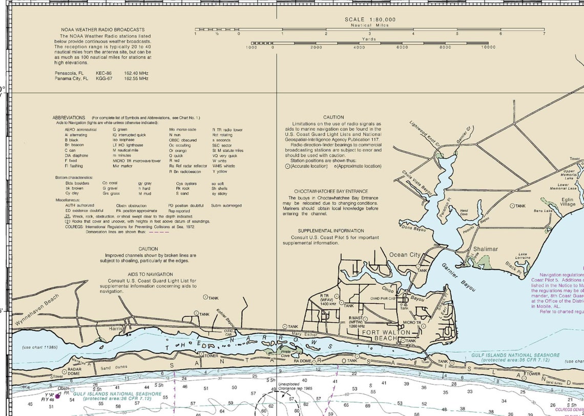 Choctawhatchee Bay2014 Ocean City Freeport Moreno Point Etsy