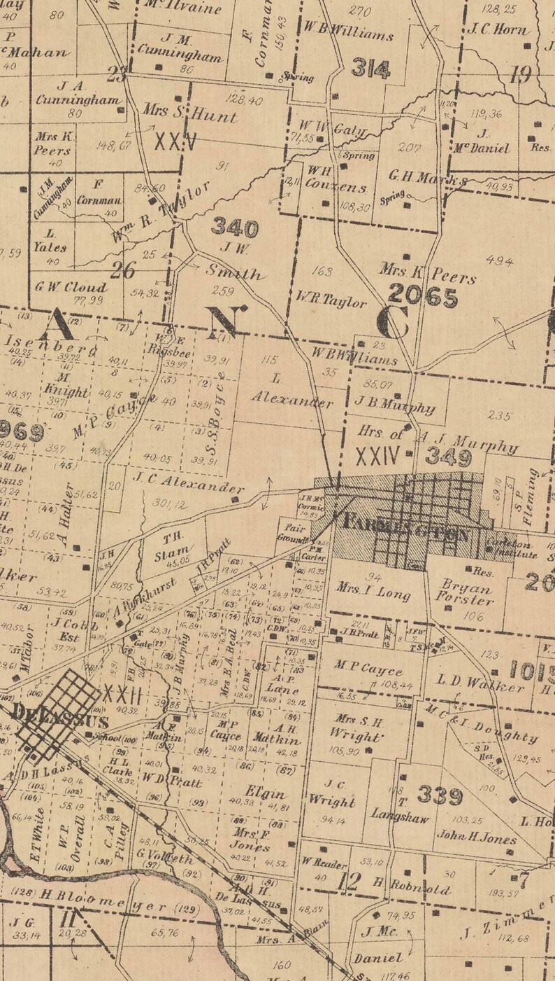 St. Francois County Missouri 1882 Old Wall Map With Etsy