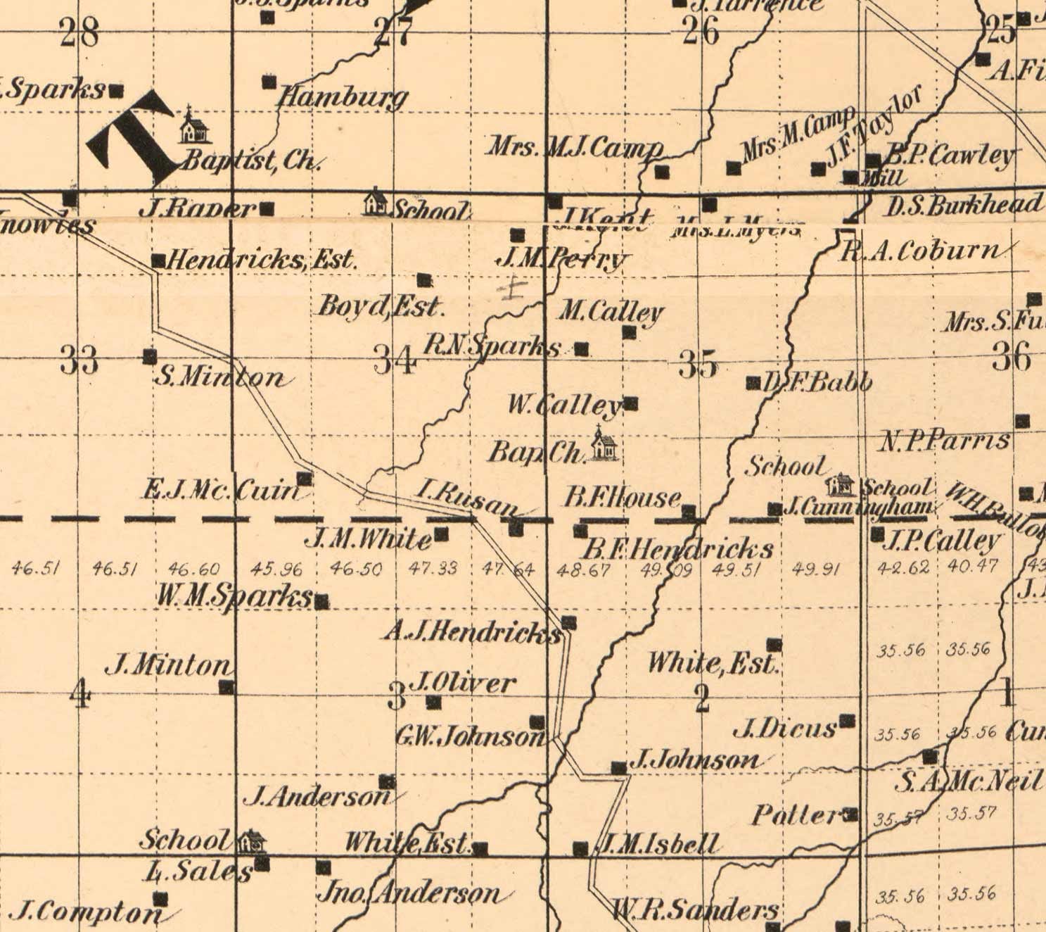 Prairie County Arkansas 1892 Old Wall Map with Homeowner Etsy