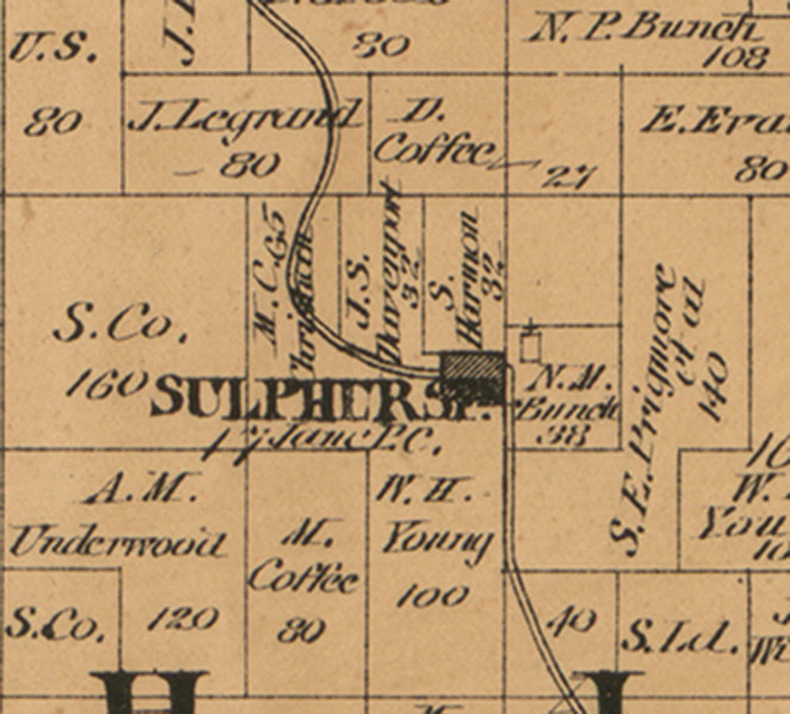 Mcdonald County Missouri 1884 Old Wall Map With Landowner Etsy