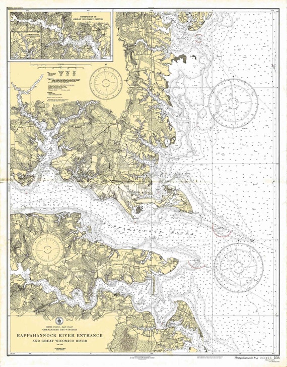 Rappahannock River Navigation Chart
