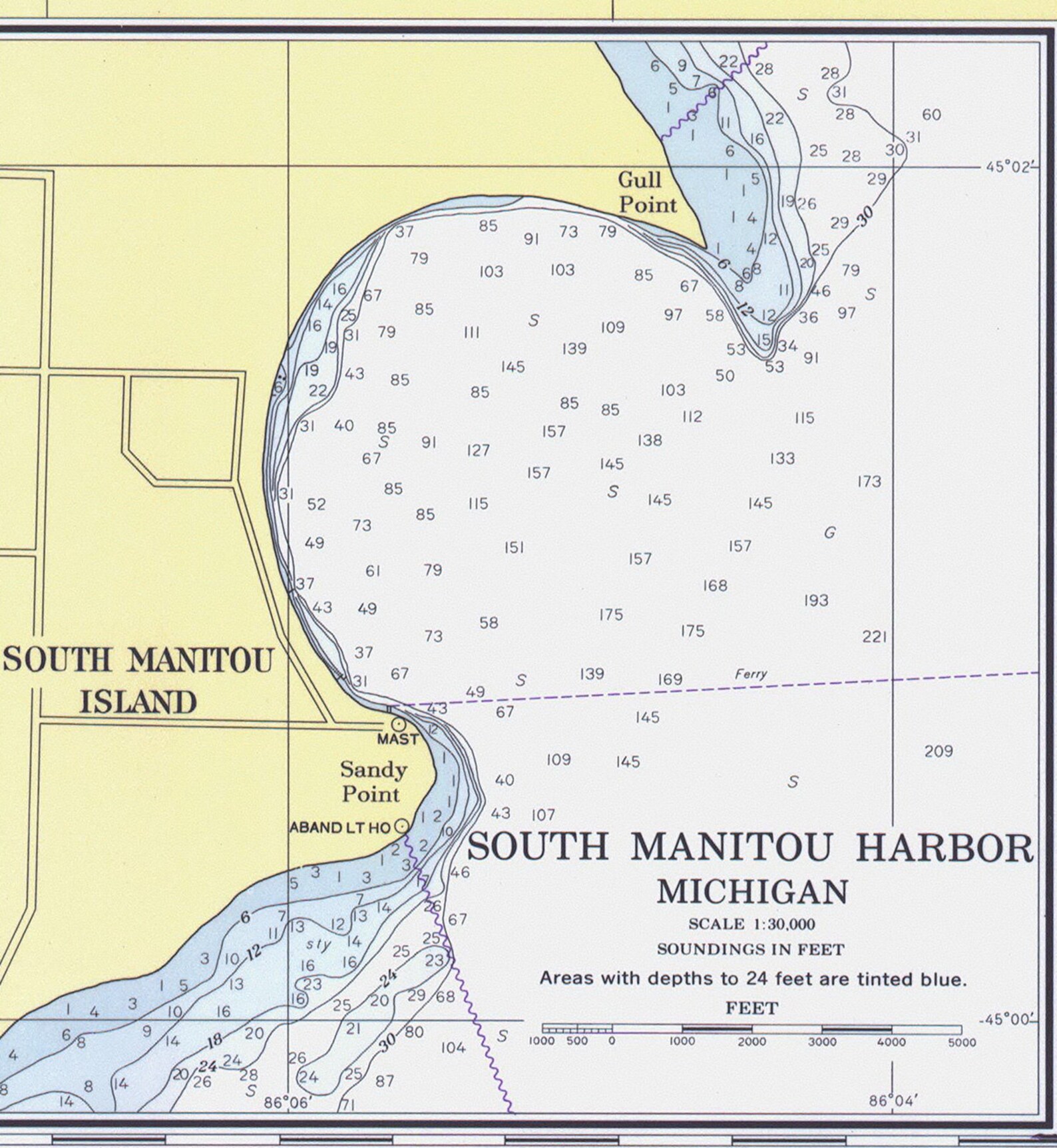 Platte Bay to Leland Lake Michigan 1975 Michigan Etsy