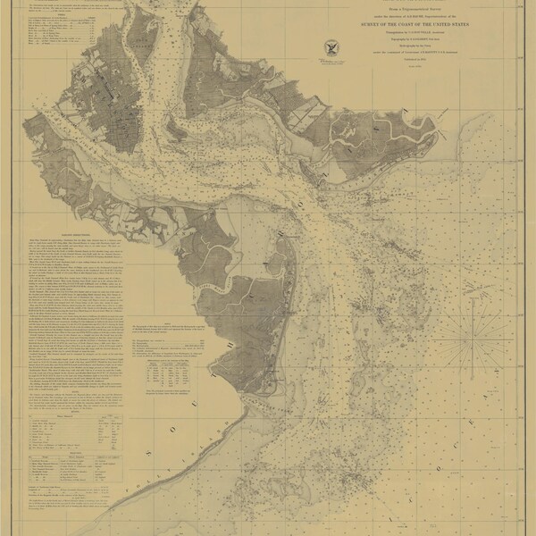 Mount Pleasant Chart Etsy