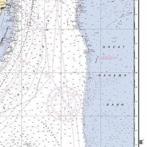 Cape Canaveral to Key West - 2012 Nautical Map Florida - Palm Beach ...