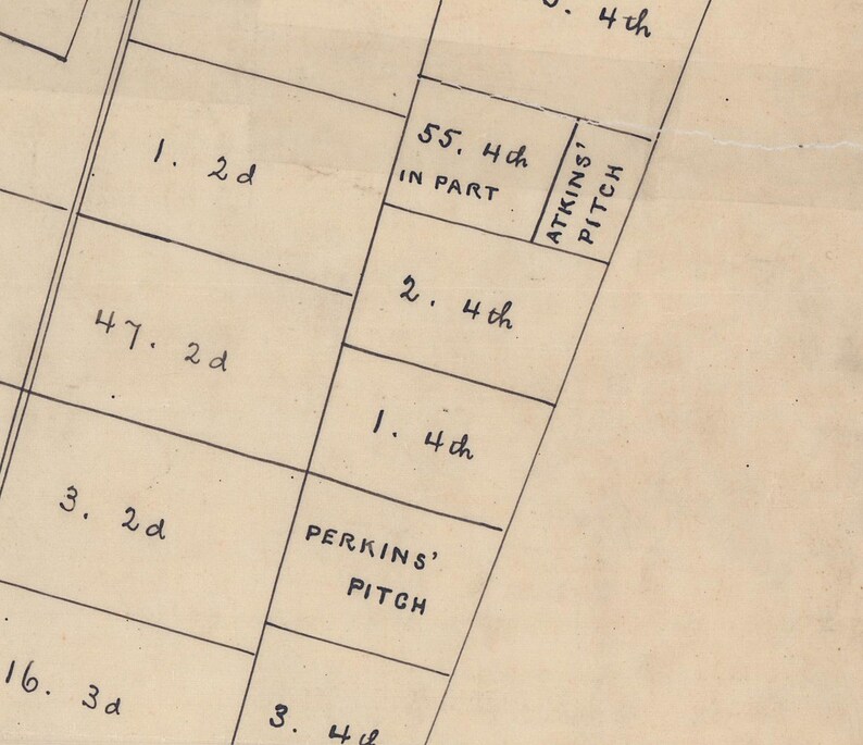 Ashfield Colonial Lotting Plan Proprietors Map Massachusetts Etsy