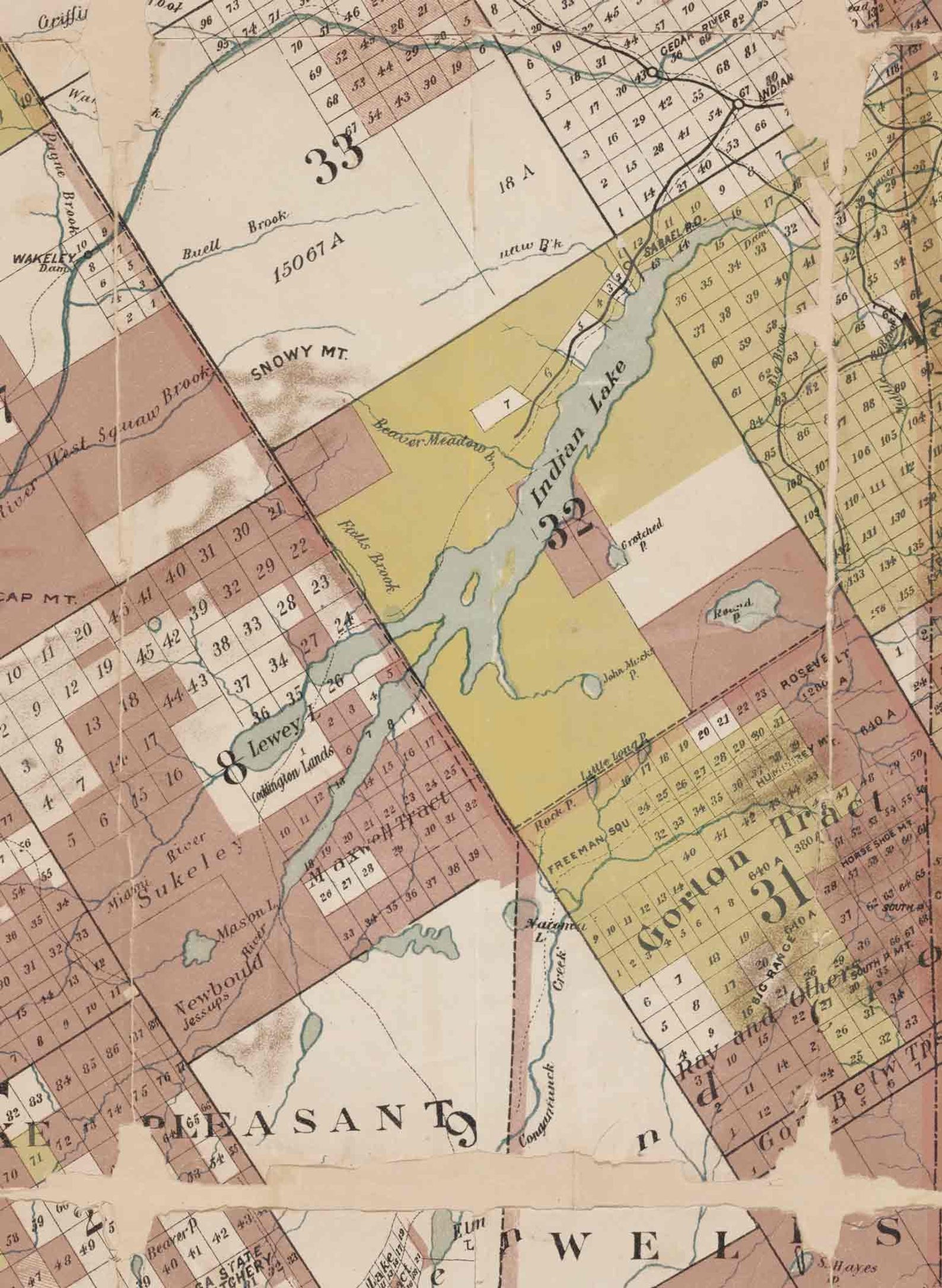 Hamilton County New York 1898 Old Map Custom Reprint with Etsy España