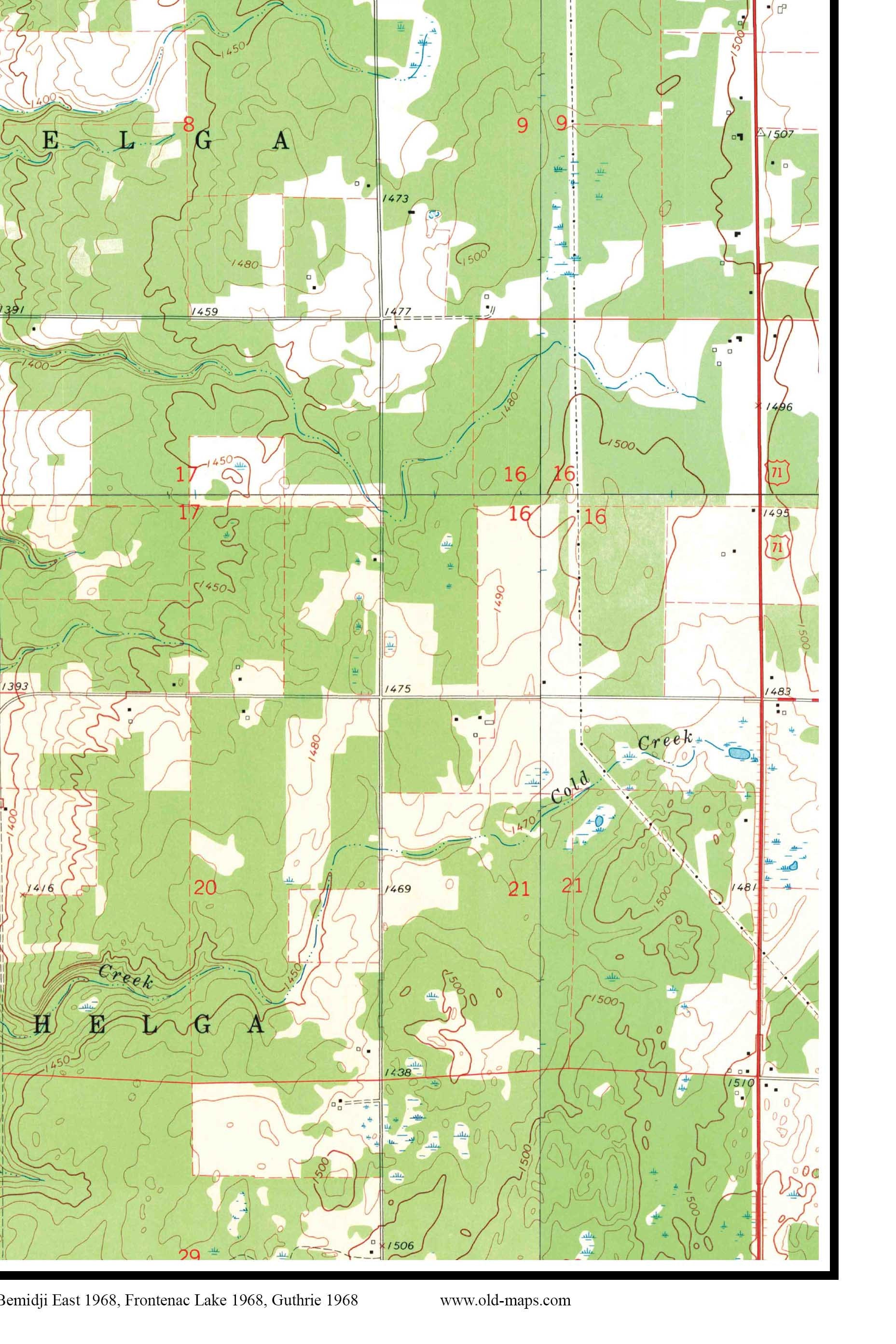 Lake & Lake Marquette 1968 USGS Old Etsy.de