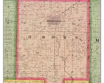 Mooresville Indiana Map Print - Etsy
