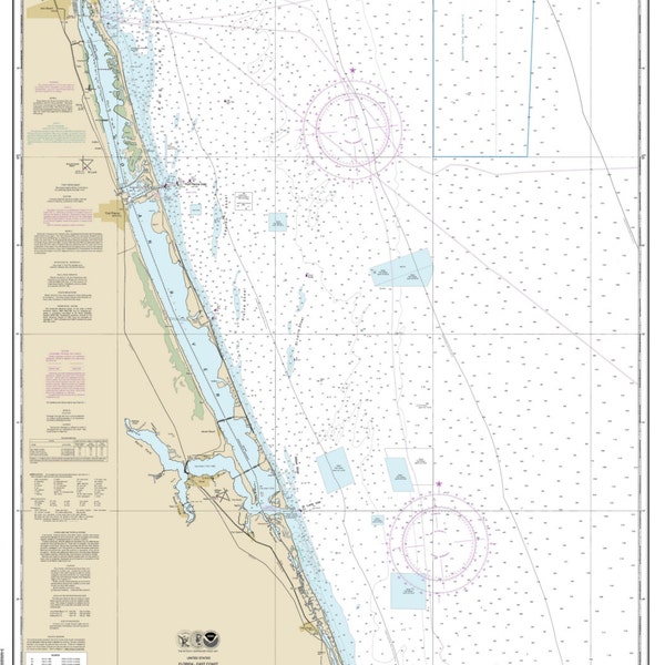 Vero Beach Nautical Chart Etsy