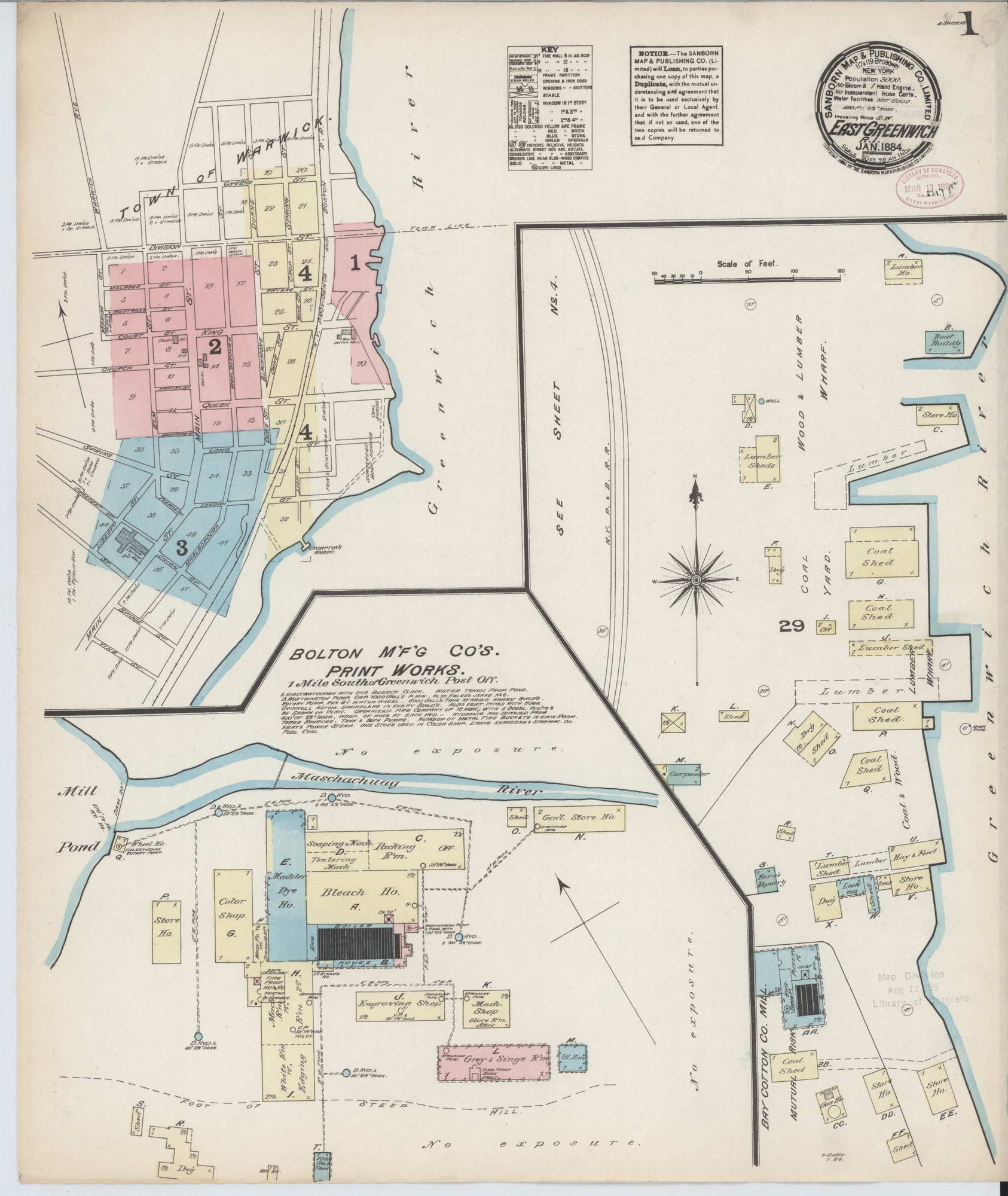 Map Of East Greenwich Ri East Greenwich 1884 Old Map Fire Insurance Ri Rhode Island | Etsy Australia