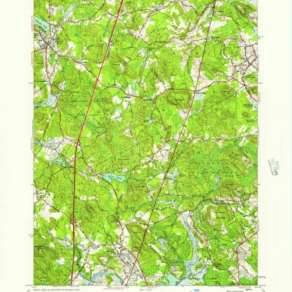 Rowley Map Print Etsy