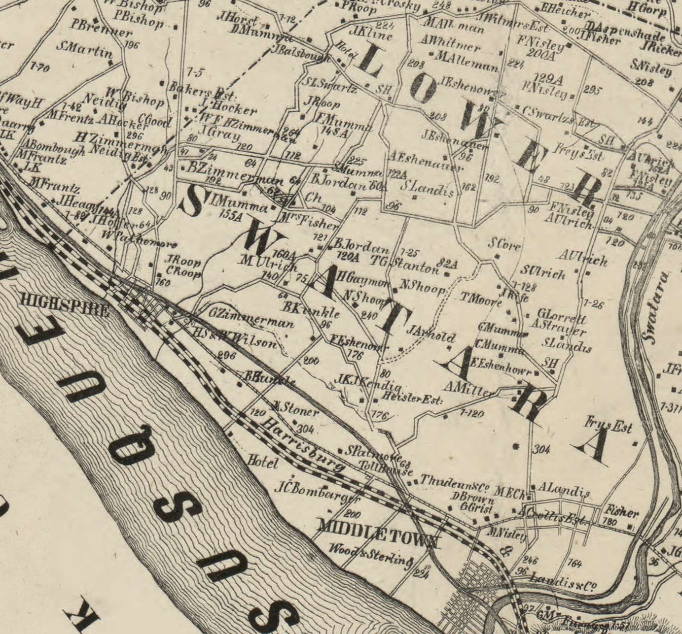 Dauphin County Pa Wall Map Premium Style By Marketmap vrogue.co