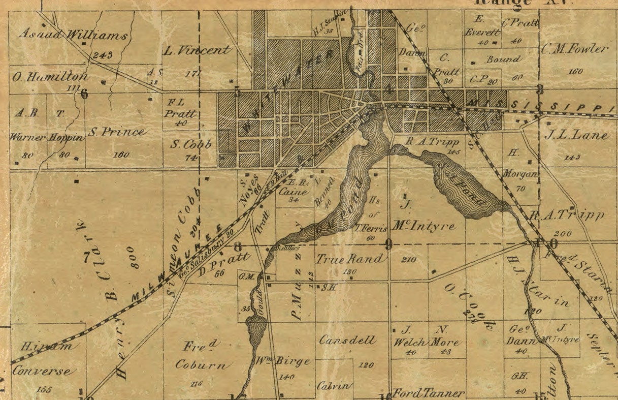 Walworth County Wisconsin 1857 Old Wall Map Reprint With Etsy