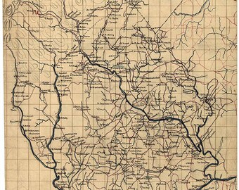May include: A black and white map of the Division of Maps, Library of Congress, dated July 30, 1948. The map shows the state of Maine with roads, rivers, and towns labeled.