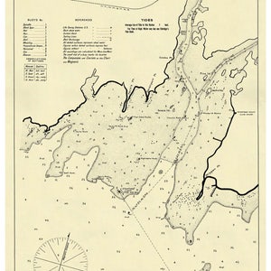 Stamford 1908 - Harbor Chart Nautical - Connecticut - Eldridge 10 - Reprint