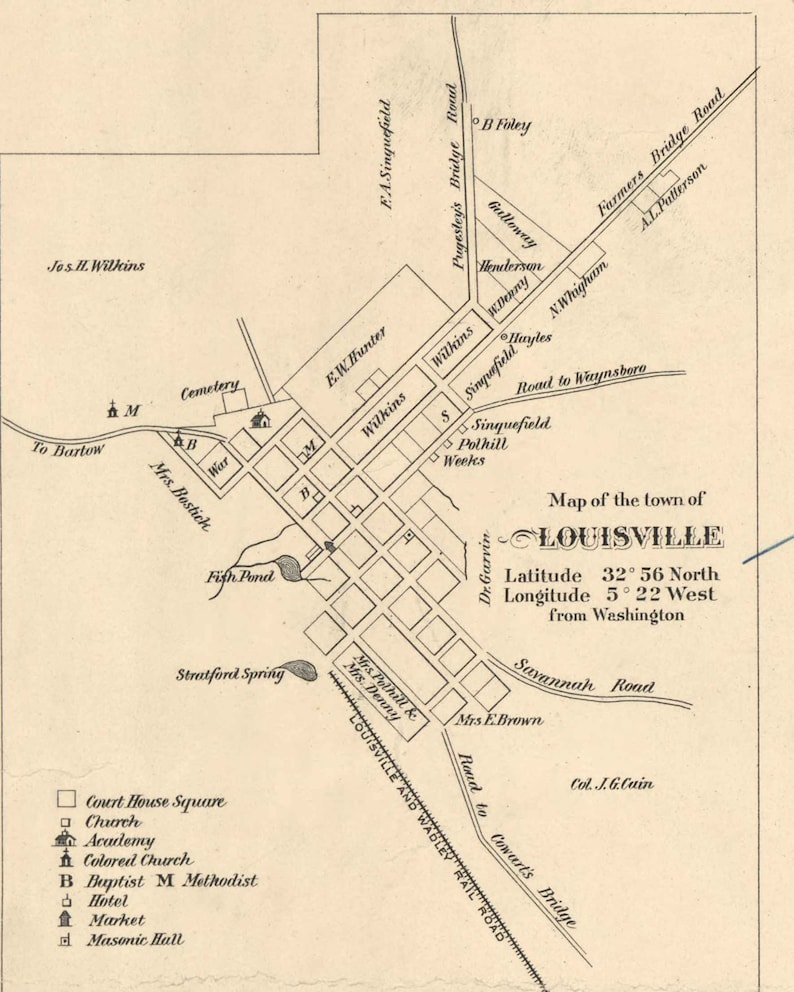 Jefferson County Old 1879 Map Wall Map With Etsy