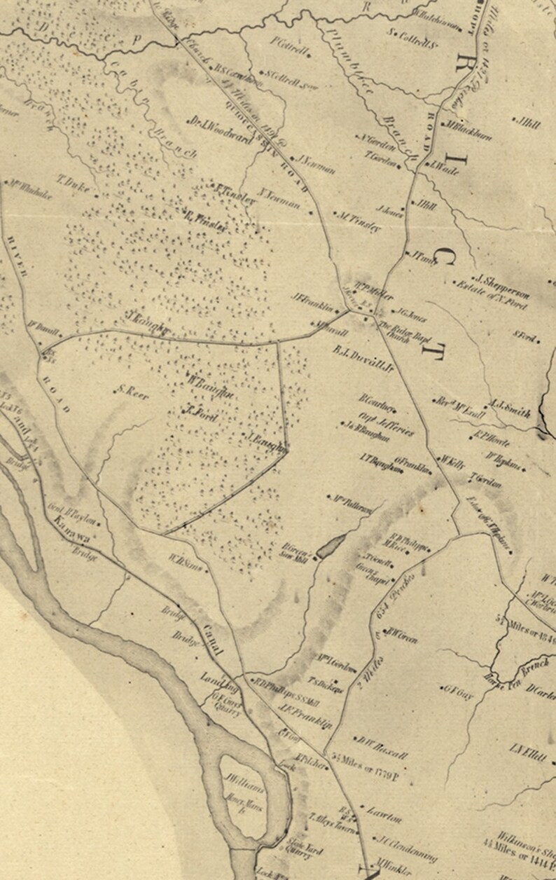 Henrico County Virginia 1853 Old Map Reprint Old Maps vrogue.co