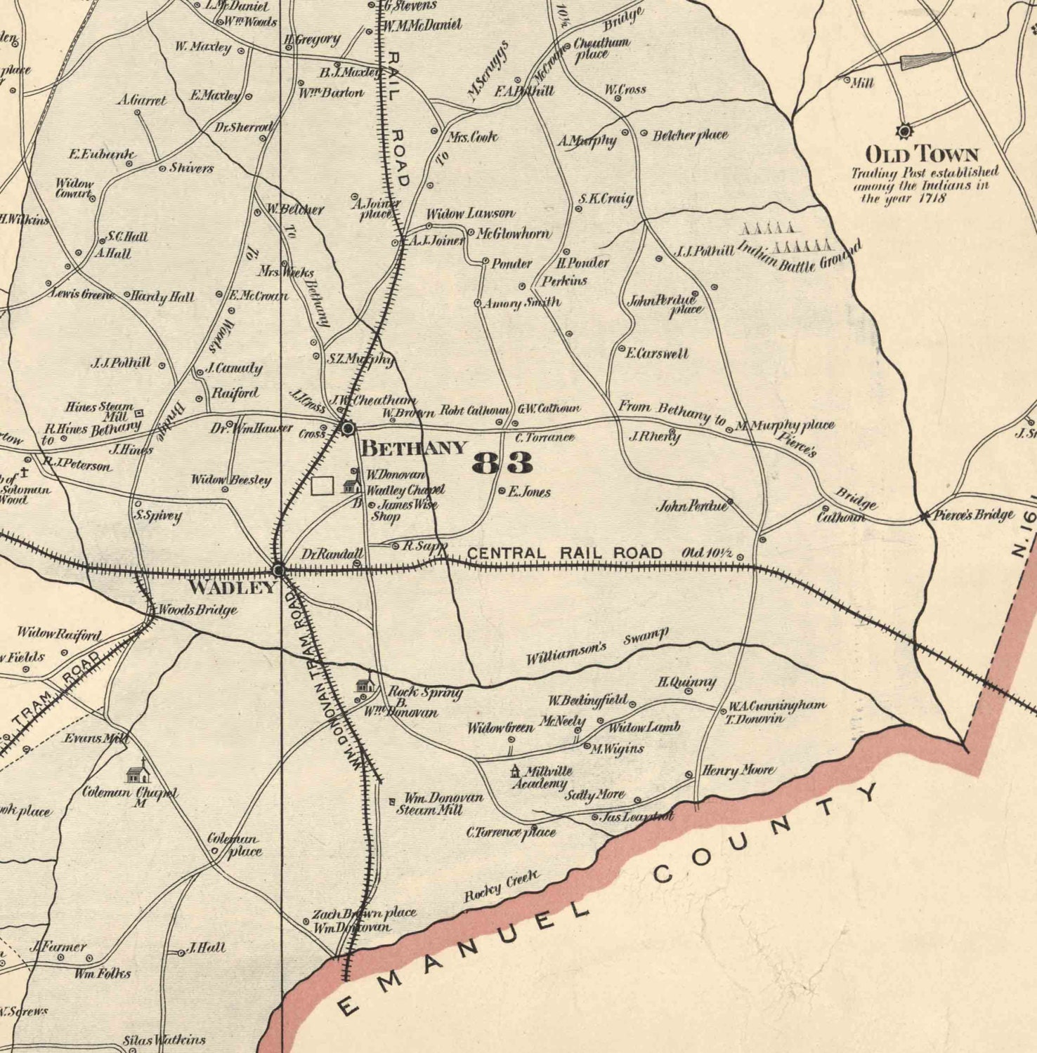 Jefferson County Old 1879 Map Wall Map With Etsy