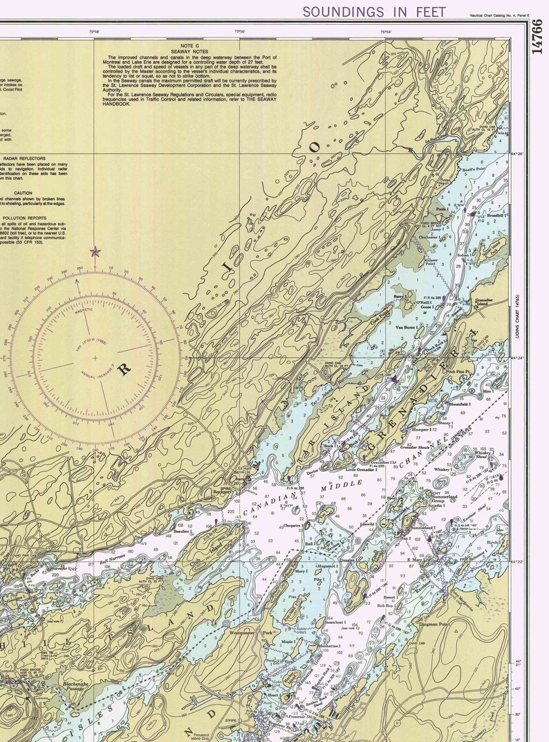 St Lawrence River Grenadier Island to Bartlett Point Clayton Etsy