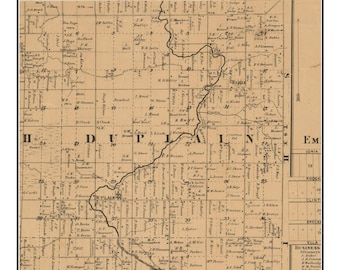 Gratiot County Township Map Gratiot County Map | Etsy
