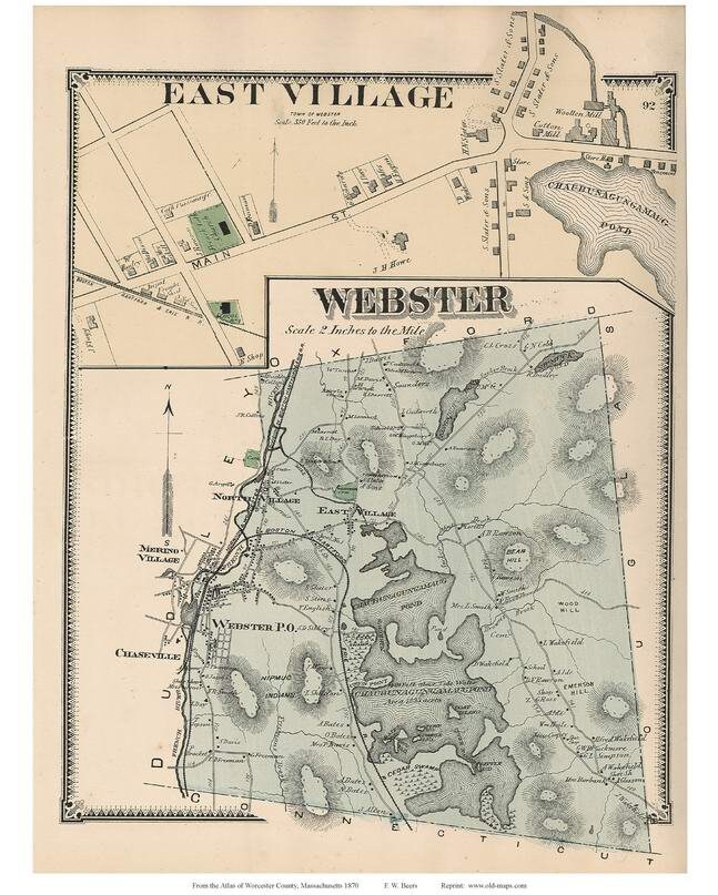 ster 1870 East Village Old Town Map With Homeowner Names Etsy UK