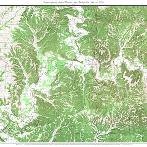 Monroe Lake 1956 Old Topographic Map USGS - Hoosier National Forest - Custom Composite Reprint Indiana