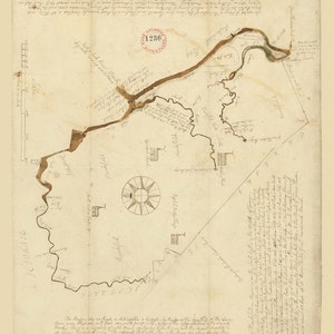 Marshfield 1795 Town Plan - Old Roads Reprint  Massachusetts Archives - MA