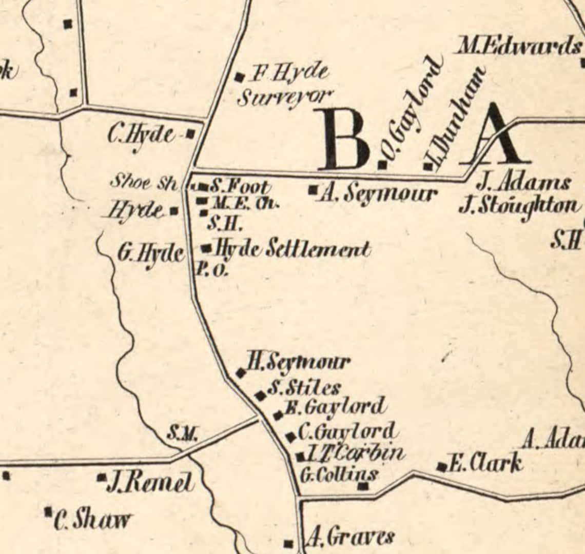 Broome County New York 1855 Old Wall Map Reprint With Etsy