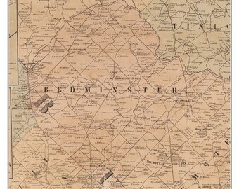 Replica or Genuine Original New Jersey 1873 BEDMINSTER TOWNSHIP PEAPACK