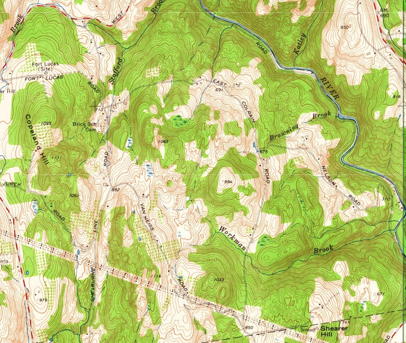 Colrain 1961 Old Topo Map Custom USGS Reprint Massachusetts Etsy