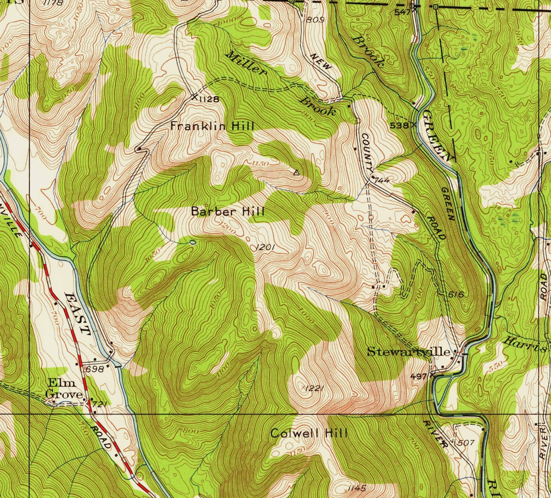 Colrain Ca. 1945 Old Topo Map Custom USGS Reprint Massachusetts FRCO - Etsy