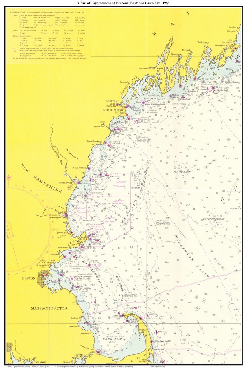 Casco Bay Nautical Chart