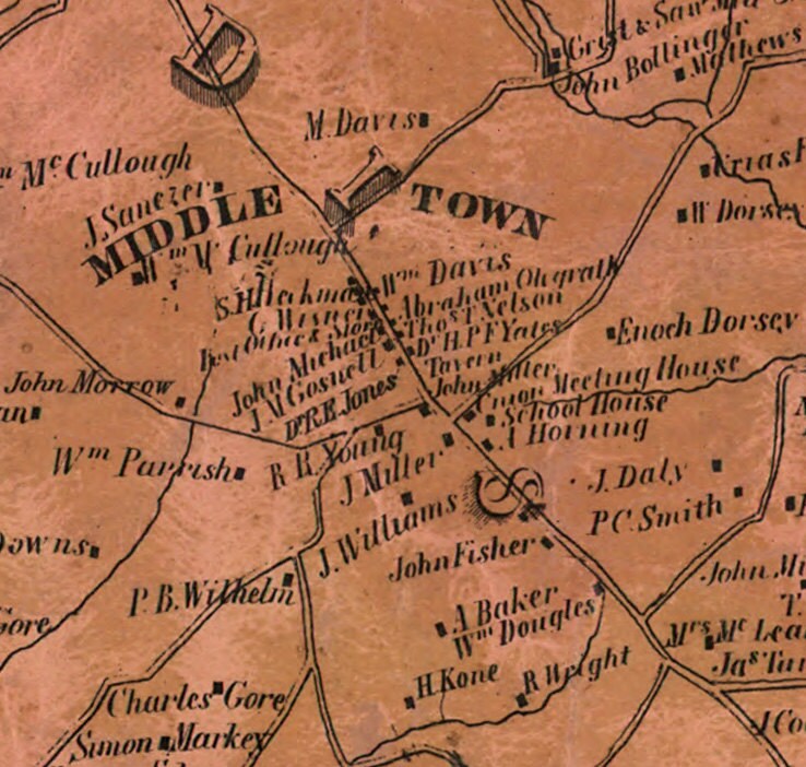 Baltimore County Maryland 1857 by J.C. Sidney Old Wall Map Etsy