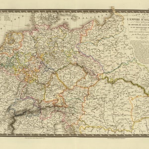 Germany 1826 Old Map - Europe