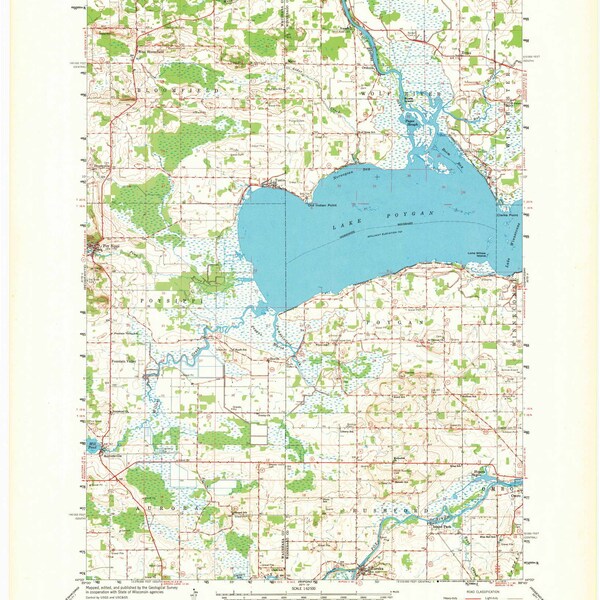 Poygan Map Wisconsin
