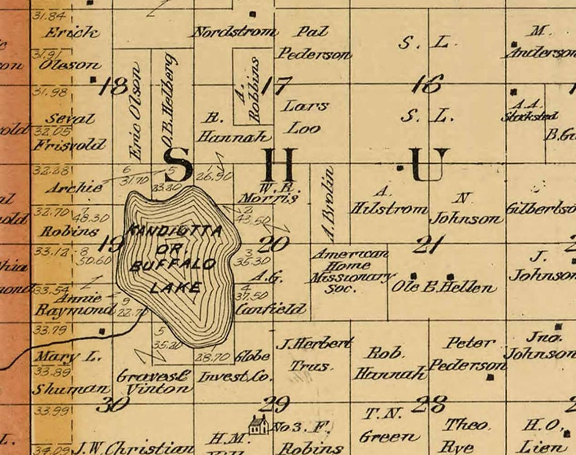 Sargent County North Dakota 1899 Old Wall Map With Landowner Etsy