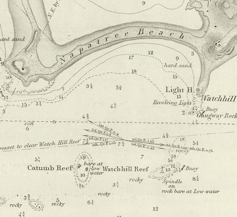 Fisher's Island Sound 1847 Nautical Map Reprint - Etsy