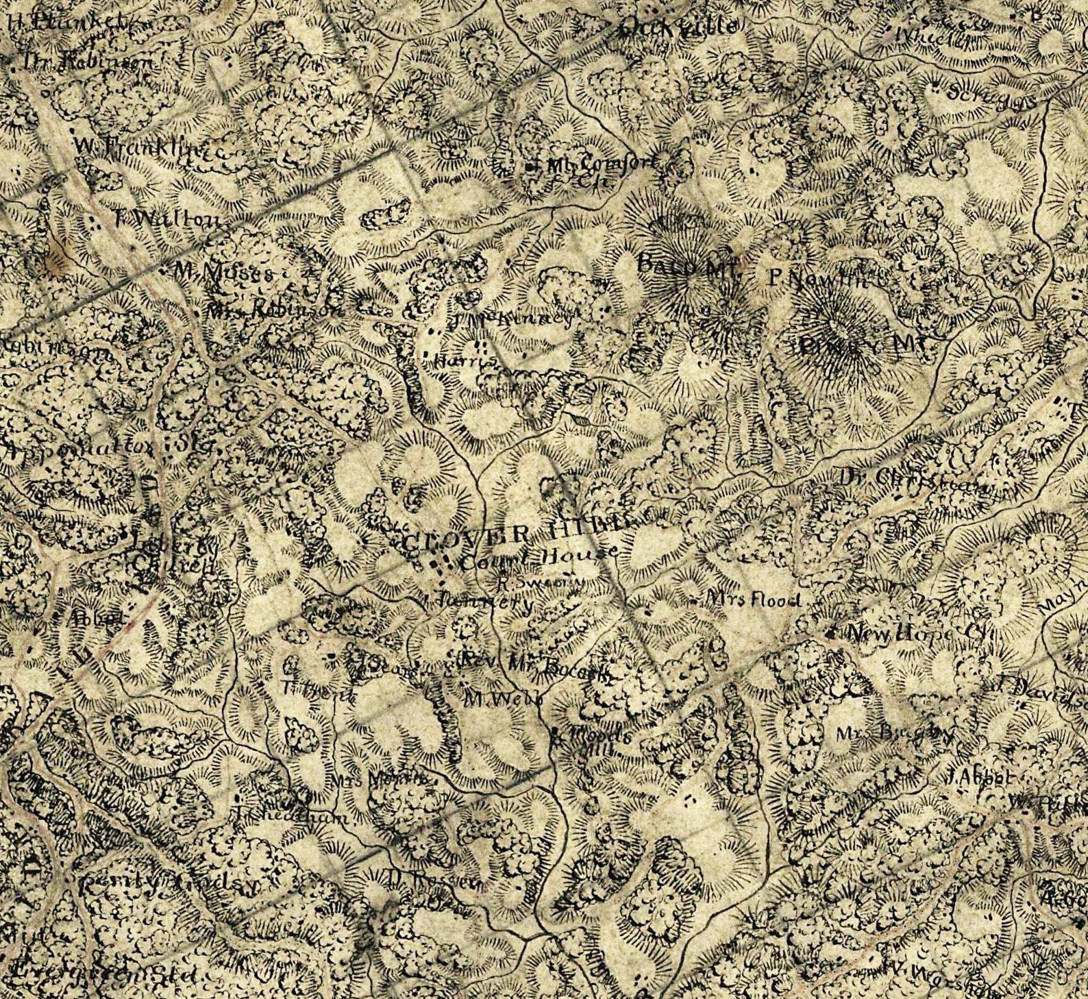 Buckingham & Appomattox Counties Virginia 1863 Wall Map With Etsy