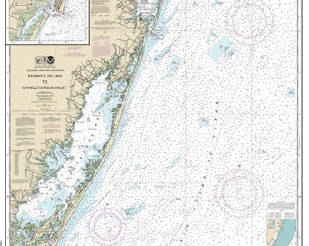 Fenwick Island to Chincoteague Inlet-2014 Nautical Map Reprint-Chesapeake Bay-Ocean City - Delaware Maryland Virginia - 80000 AC Chart 12211