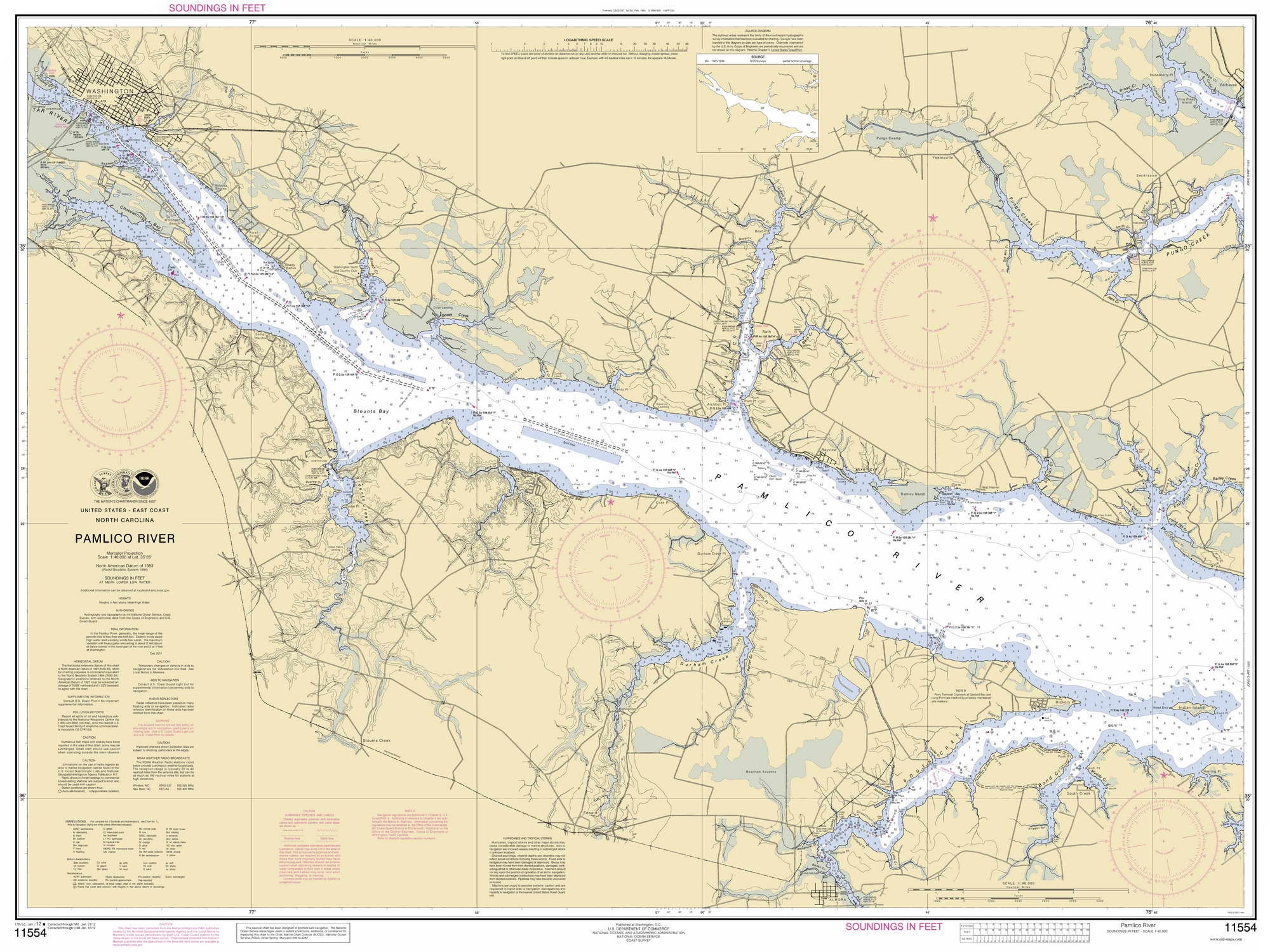 Pamlico Sound Nautical Chart Pamlico River 2012 Old Map Nautical Chart North Carolina | Etsy Uk