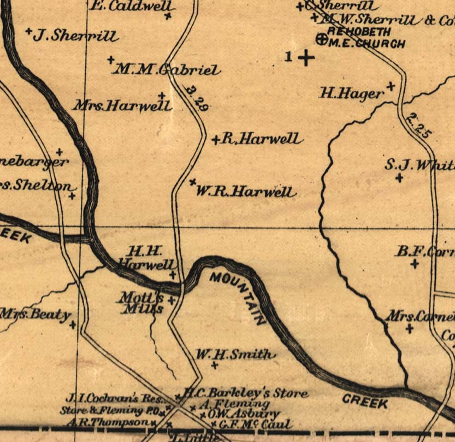 Catawba County North Carolina 1886 Old Wall Map With Etsy