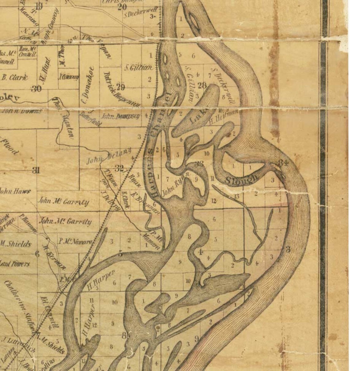 Allamakee County Iowa 1872 Old Wall Map Reprint With Etsy